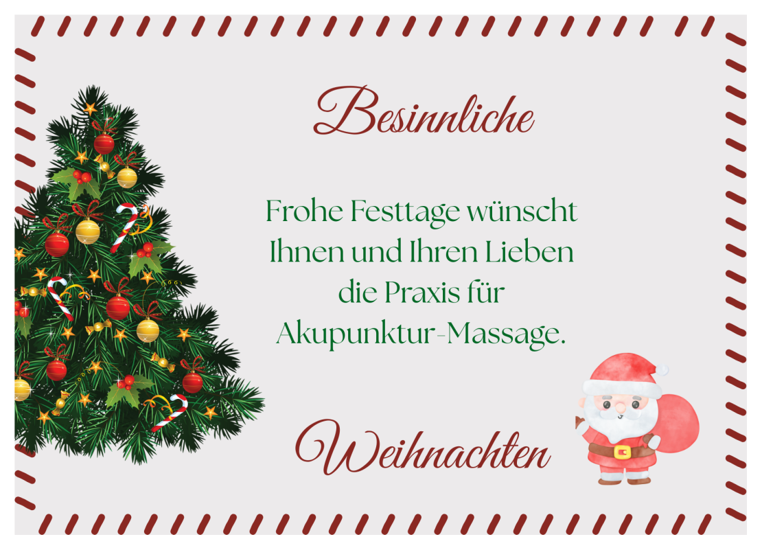 Weihnachtskarte 2025 Sie Vorderseite